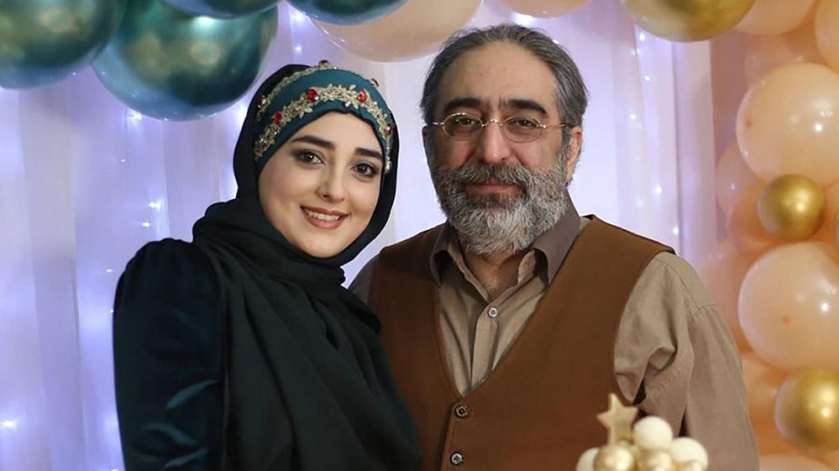 موتورسواری ستاره سادات قطبی و همسرش در ساحل دریای خزر+فیلم