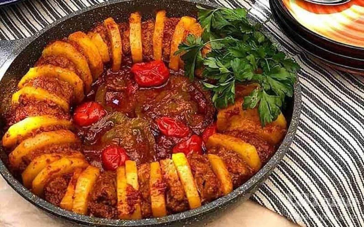 طرز تهیه کباب تابه‌ ای با گوشت و بادمجان