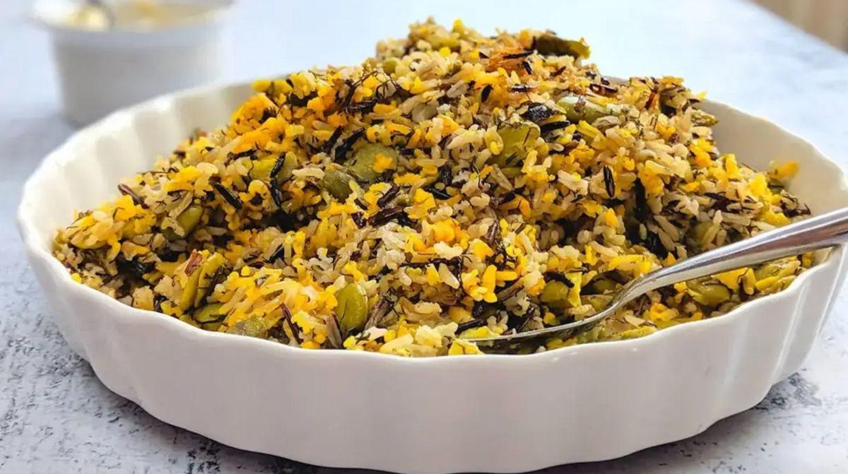 طرز تهیه باقالی پلو با گوشت چرخ کرده؛ یک پلو مخلوط بهاری