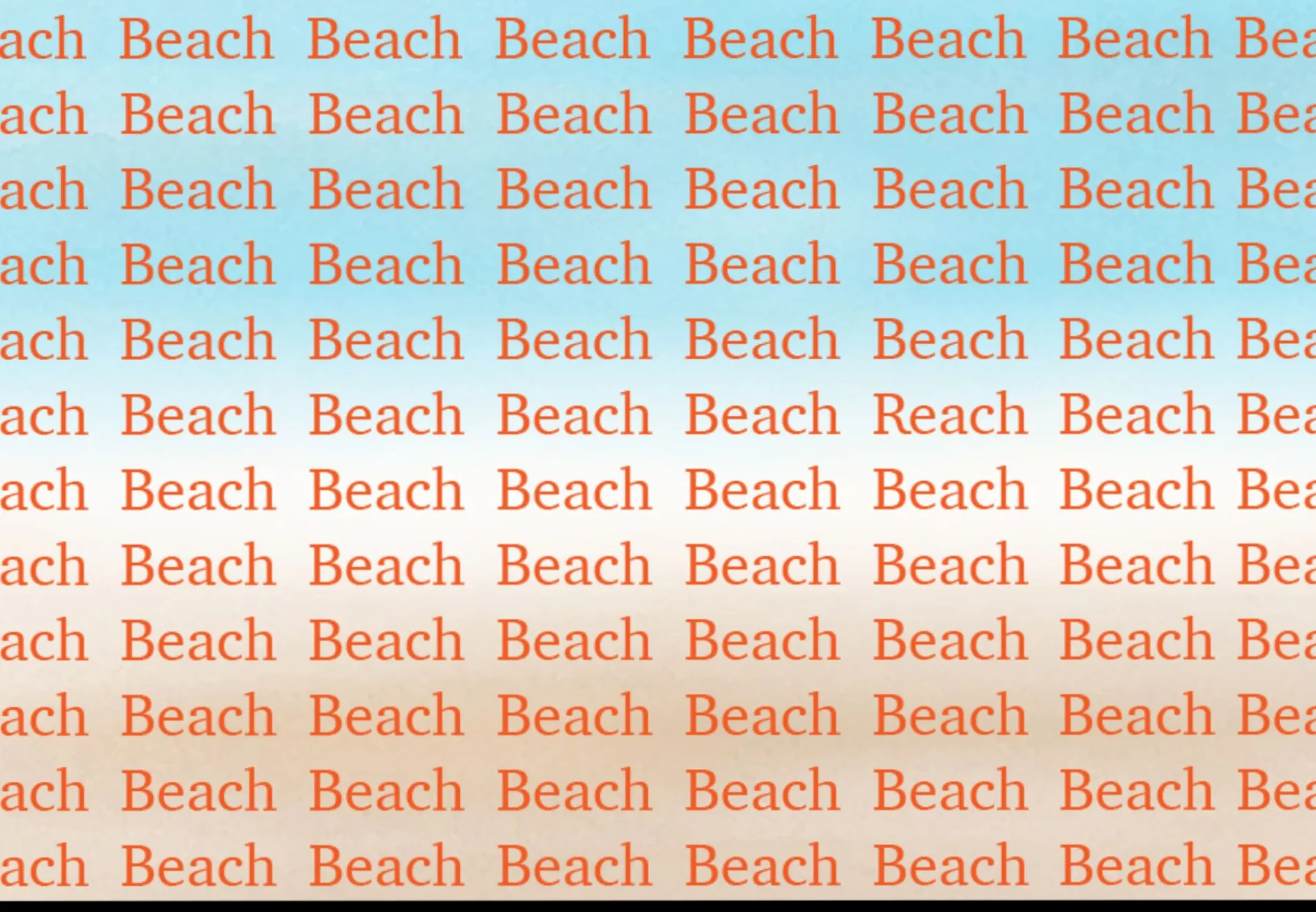 معما روز | میتونی کلمه متفاوت رو در این معمای تصویری با موضوع ساحل (Beach) پیدا کنی؟
