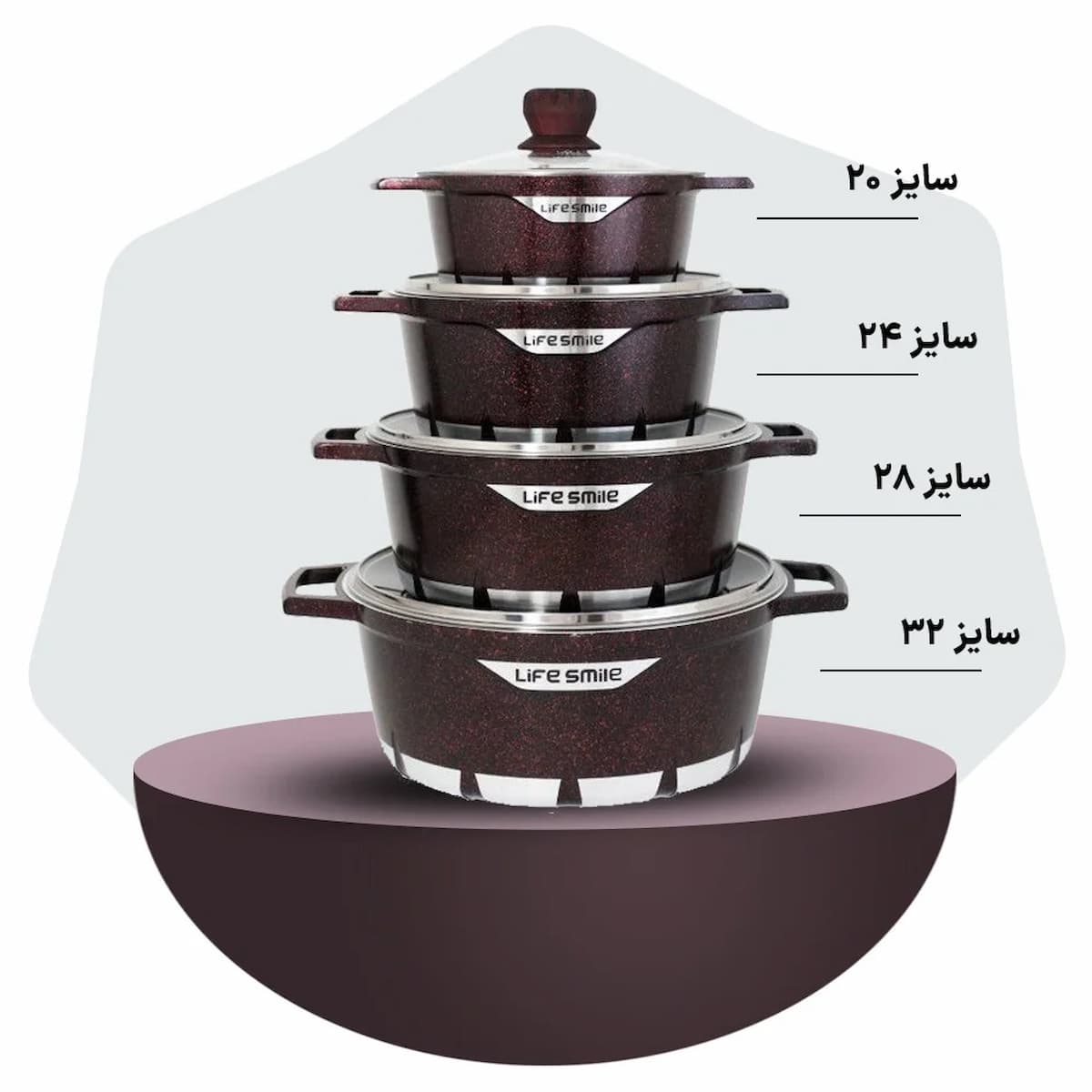 راهنمای سایز قابلمه برای تعداد نفرات مختلف: جدول کامل سایز قابلمههای پرکاربرد