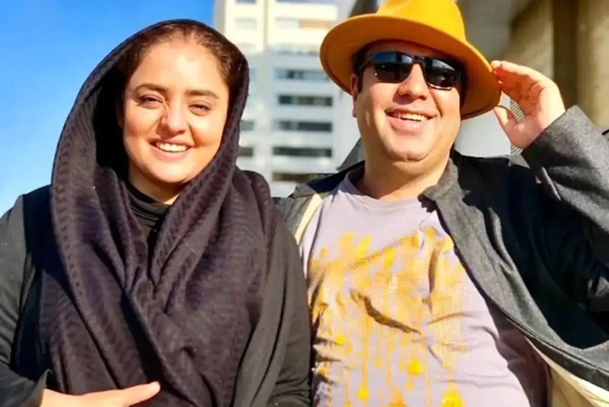 علی اوجی وسط برنامه جوکر را بغل کرد؛ نرگس محمدی از خنده غش کرد+فیلم
