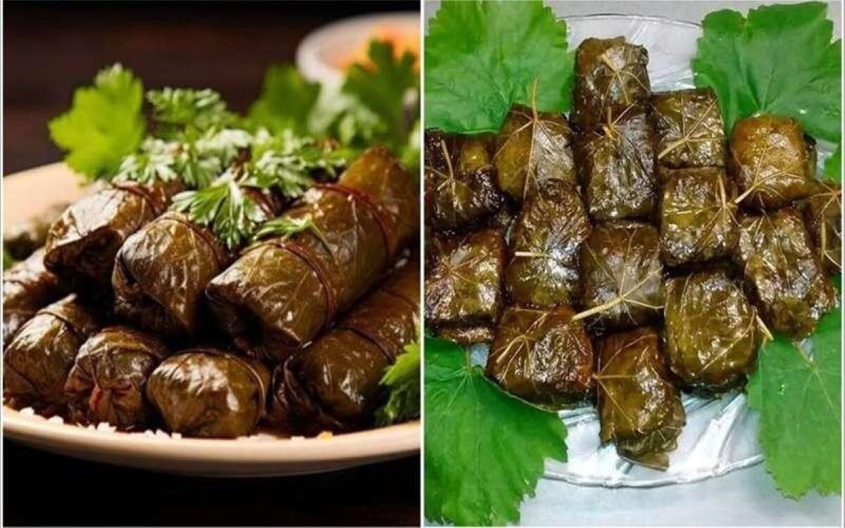 آموزش پیچیدن برگ دلمه، از مدل سیگاری تا بقچهای