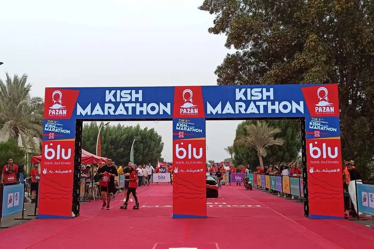 فیلم جنجالی از دو ماراتن 5000 نفری در کیش