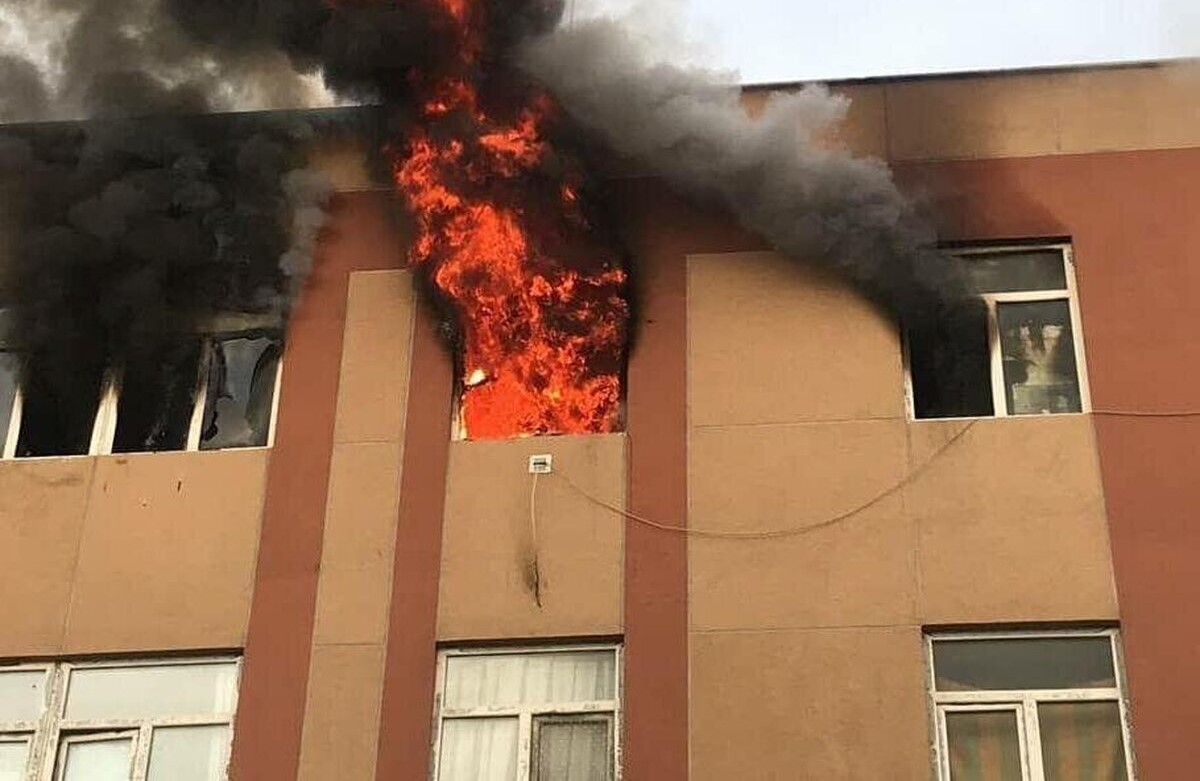 آتش‌ سوزی بیمارستان با 9 کشته| انتقال 176 بیمار با آمبولانس