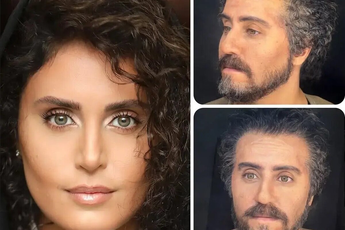 ساخت چشم مصنوعی برای گریم مردانه الناز شاکردوست در کج پیله