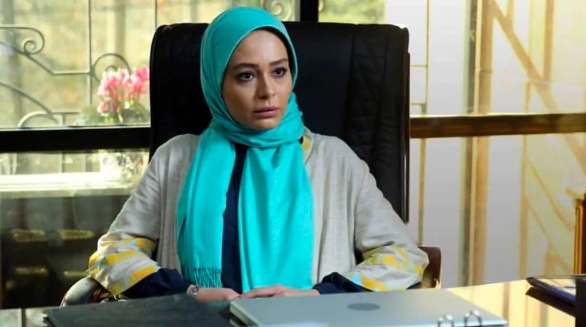 ژست هنری سانیا سالاری، ارغوان سریال دلدادگان در اتاق گریم