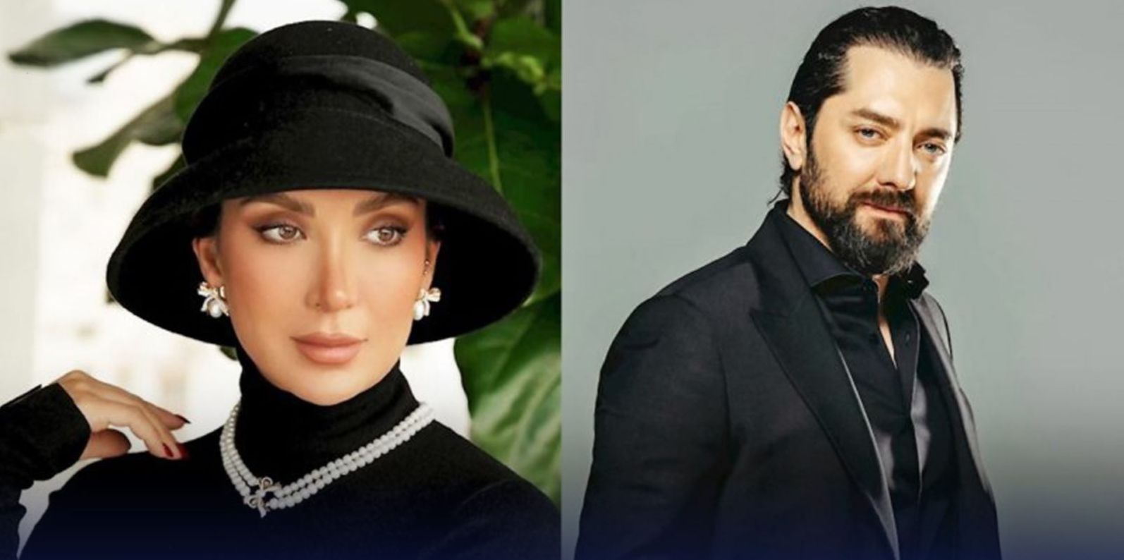 خوشگذرانی مینا مختاری همسر بهرام رادان در کنار عاقد مراسم ازدواجش!