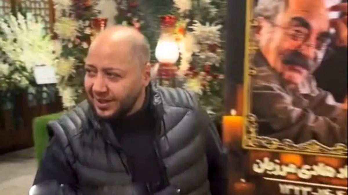 لحظه بوسه خشایار راد به پیشانی مازیار لرستانی